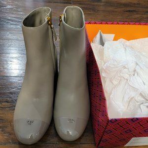 Tory Burch Grey Leather Boots